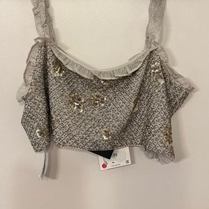 Zara beaded crop top